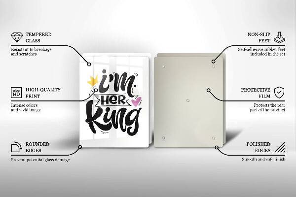 Induction hob cover Inscription, sentence