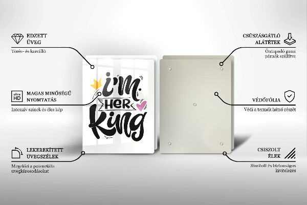 Induction hob cover Inscription, sentence