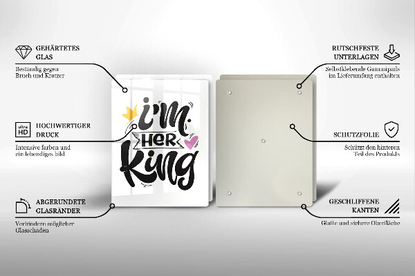 Induction hob cover Inscription, sentence