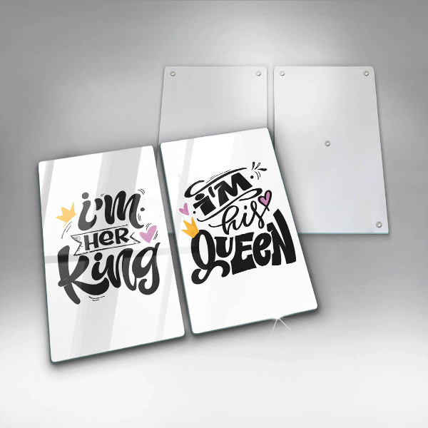 Induction hob cover Inscription, sentence