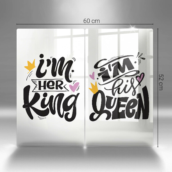 Induction hob cover Inscription, sentence