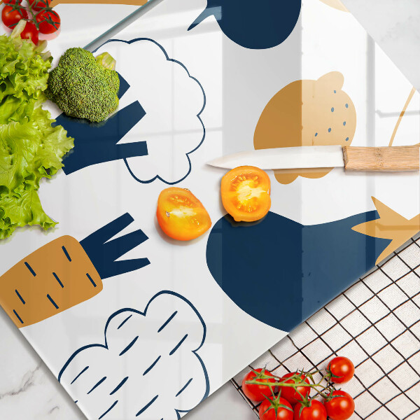 Induction hob cover Food illustration