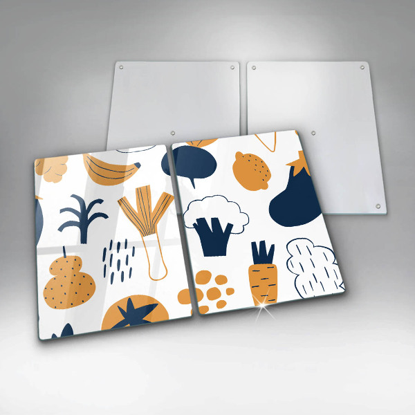 Induction hob cover Food illustration