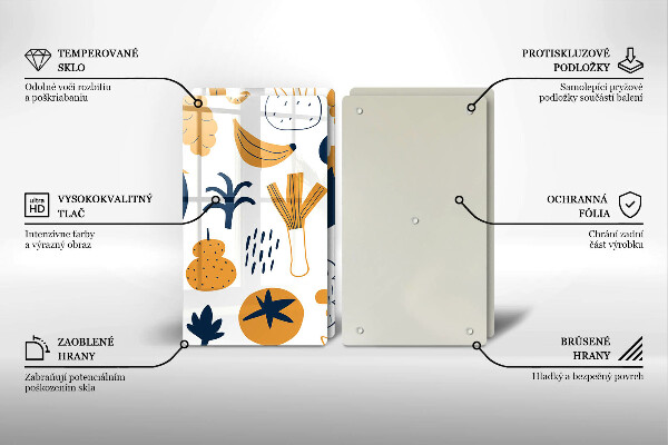 Induction hob cover Food illustration