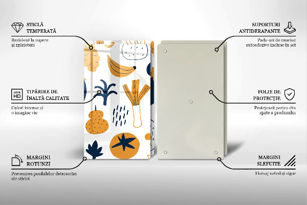 Induction hob cover Food illustration