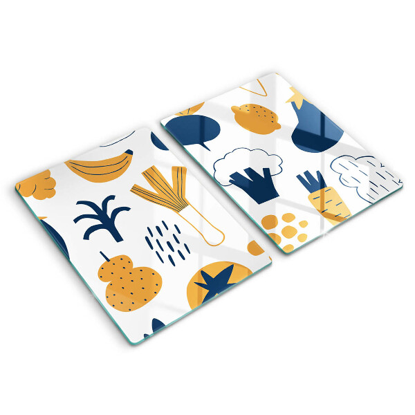 Induction hob cover Food illustration