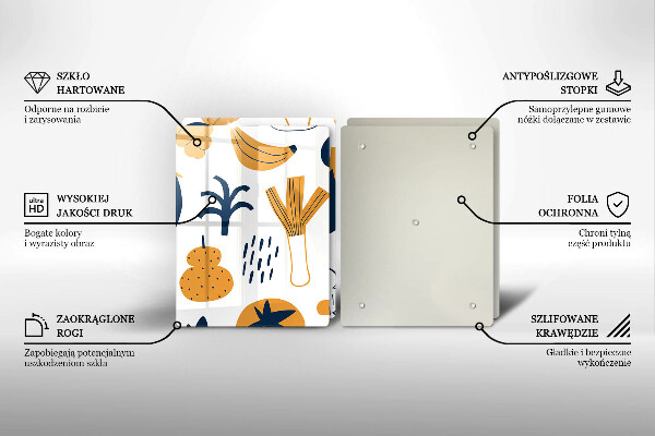 Induction hob cover Food illustration