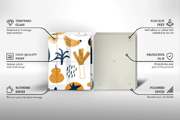 Induction hob cover Food illustration