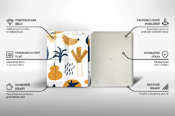 Induction hob cover Food illustration