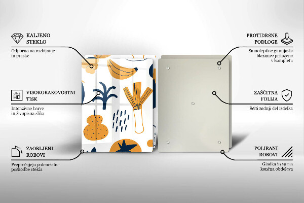 Induction hob cover Food illustration