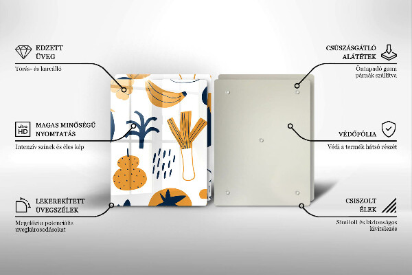 Induction hob cover Food illustration