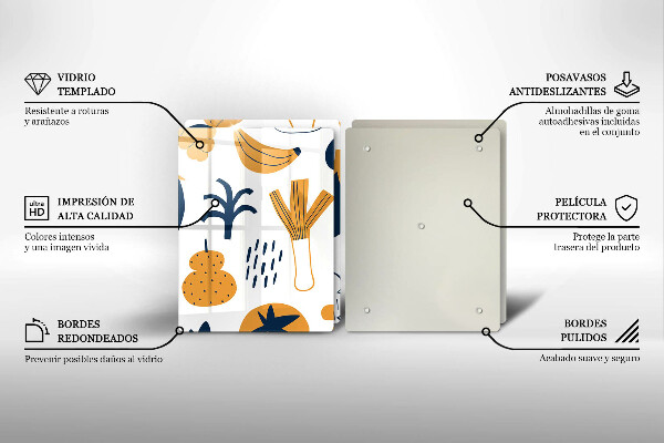 Induction hob cover Food illustration