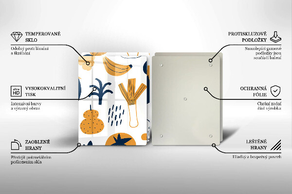 Induction hob cover Food illustration