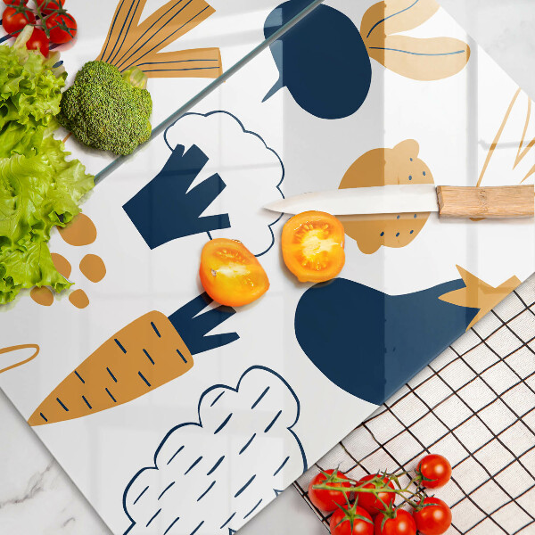 Induction hob cover Food illustration