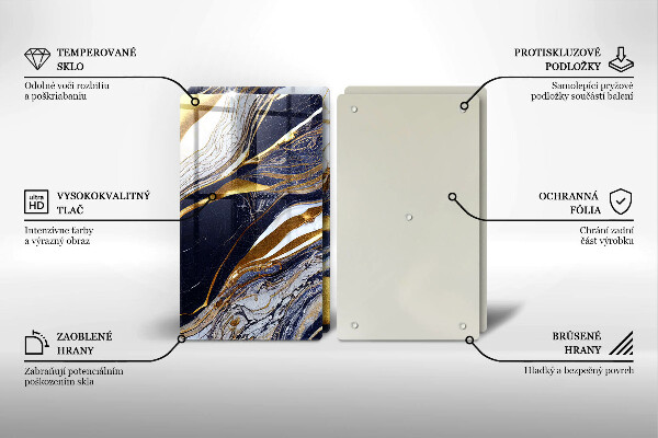 Induction hob cover Colorful abstraction