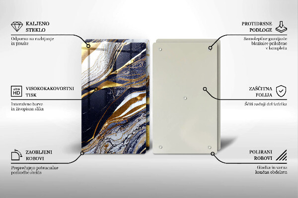 Induction hob cover Colorful abstraction