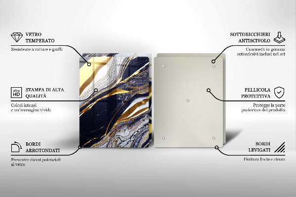 Induction hob cover Colorful abstraction