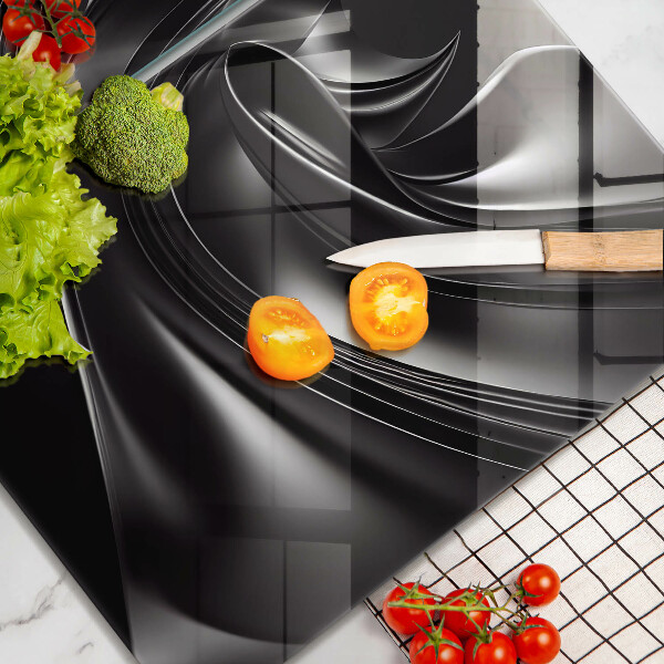 Induction hob cover Black mass abstraction