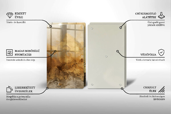 Induction hob cover Rich texture