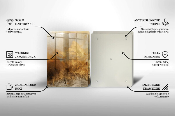 Induction hob cover Rich texture