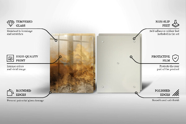 Induction hob cover Rich texture