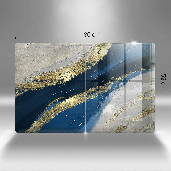 Induction hob cover Texture with gold