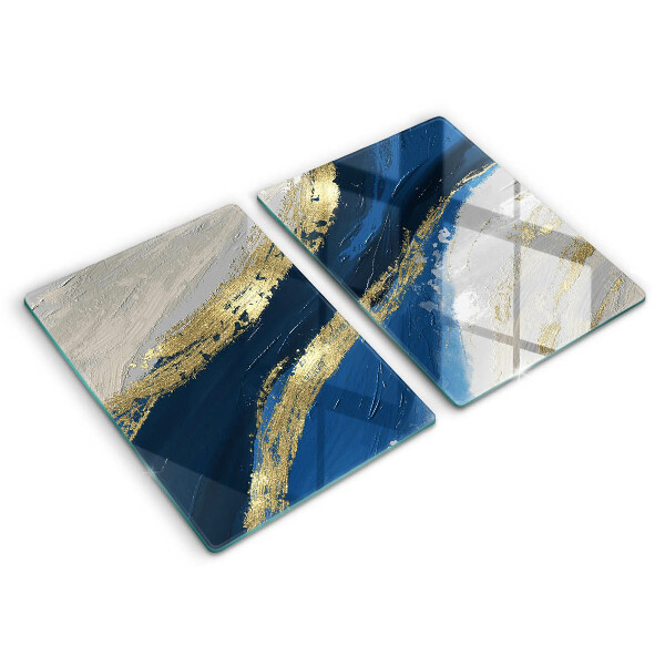 Induction hob cover Texture with gold