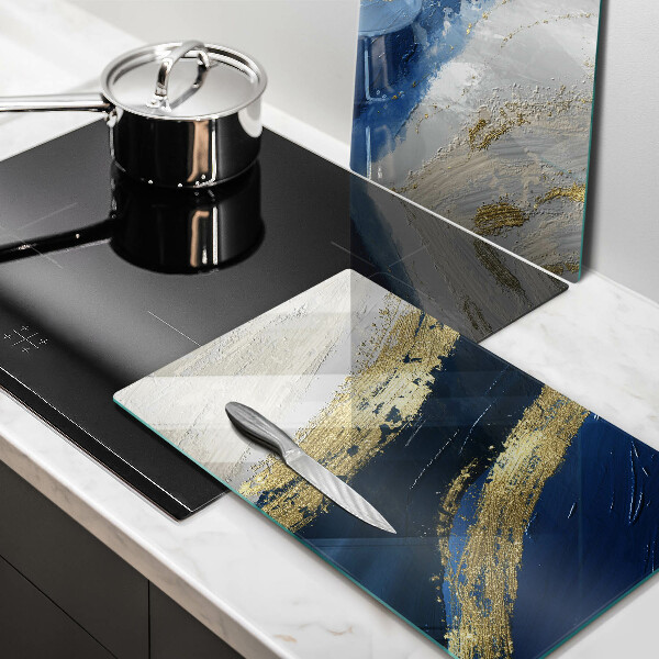 Induction hob cover Texture with gold