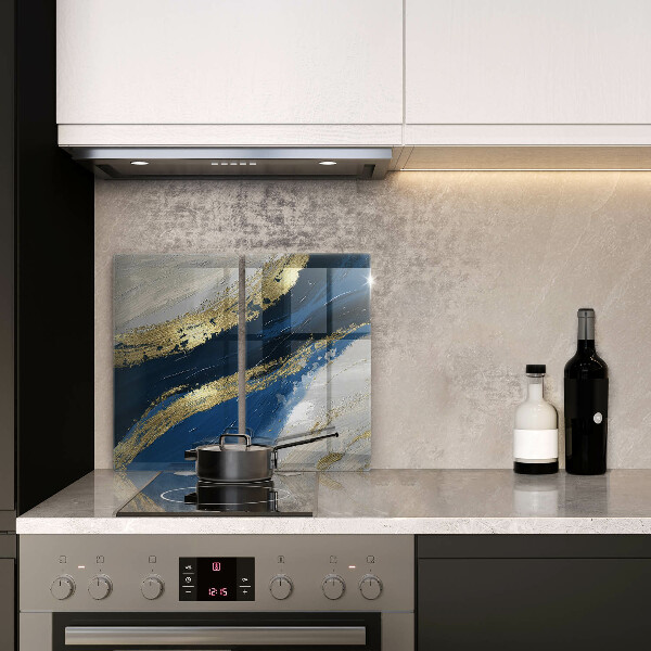 Induction hob cover Texture with gold