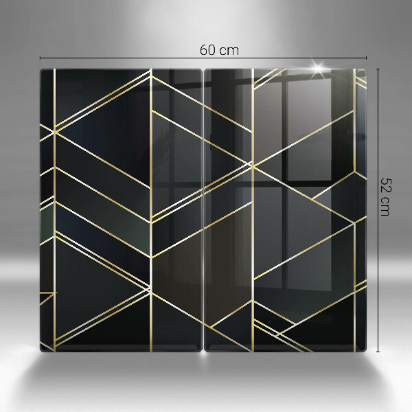 Induction hob cover Abstraction of the triangles