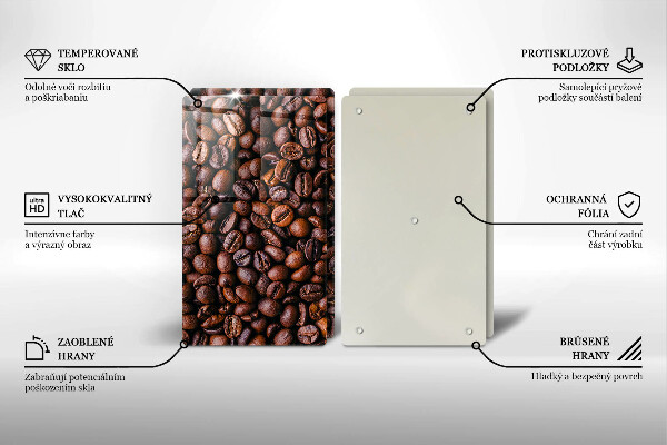 Induction hob cover Coffee beans