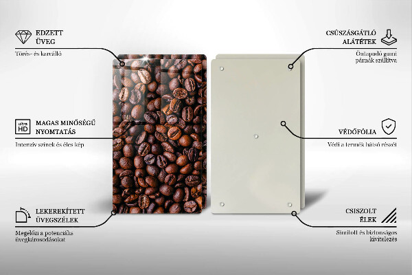 Induction hob cover Coffee beans