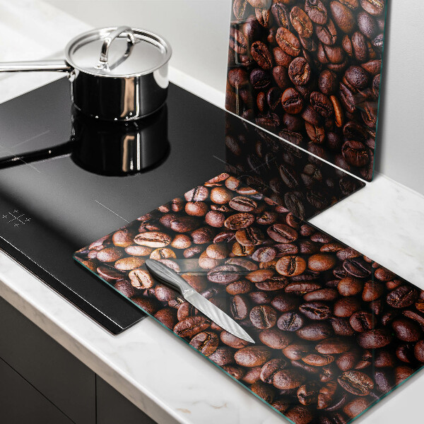 Induction hob cover Coffee beans