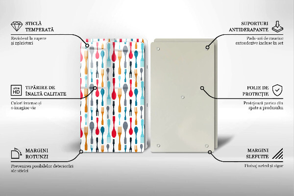 Induction hob cover Spoon illustration