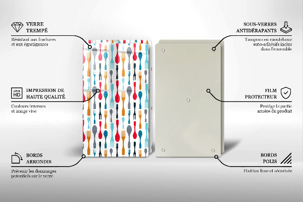 Induction hob cover Spoon illustration