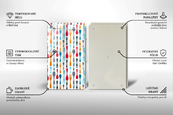 Induction hob cover Spoon illustration