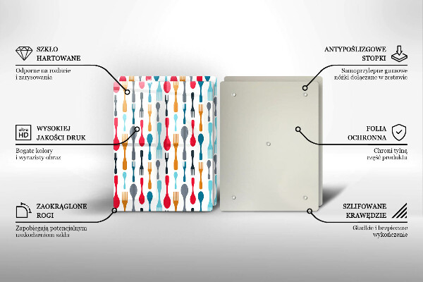 Induction hob cover Spoon illustration