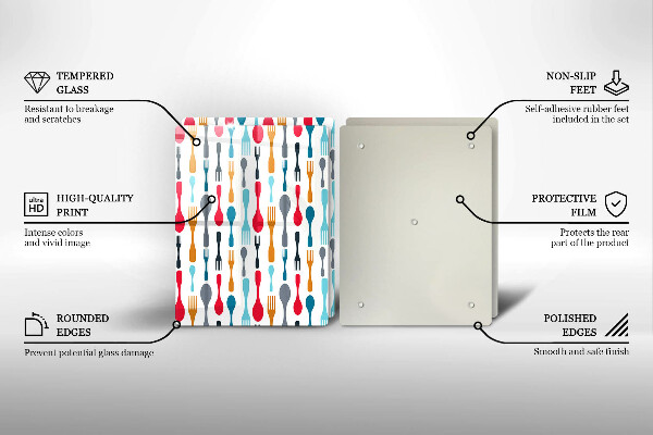 Induction hob cover Spoon illustration