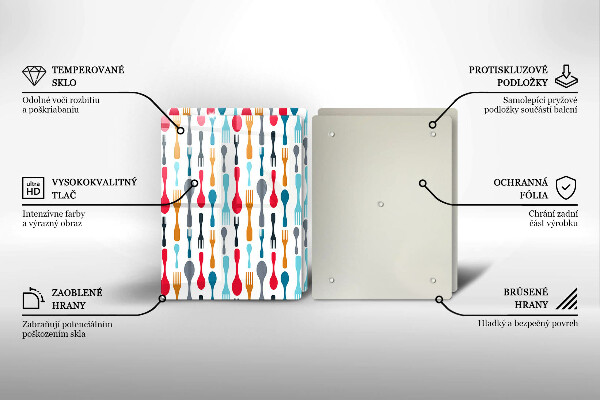 Induction hob cover Spoon illustration