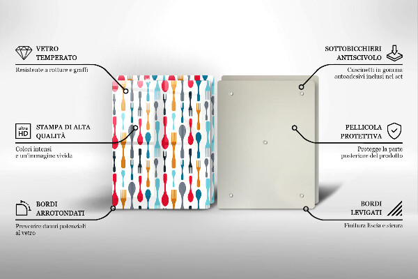 Induction hob cover Spoon illustration