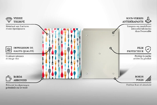 Induction hob cover Spoon illustration