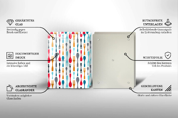 Induction hob cover Spoon illustration