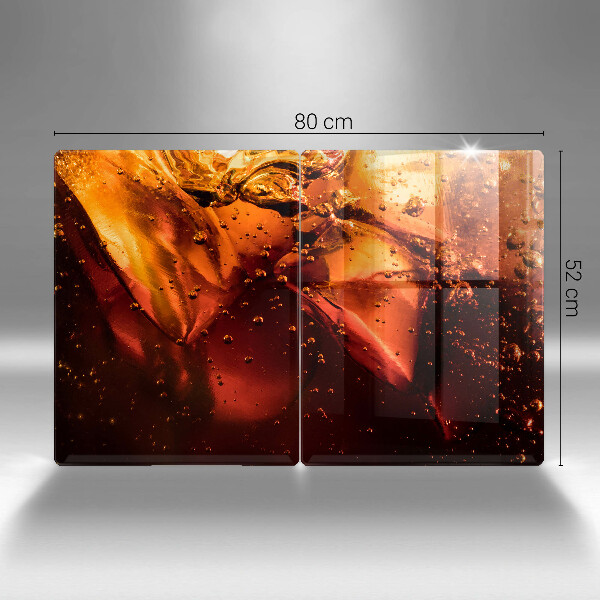 Induction hob cover Cola drink with ice