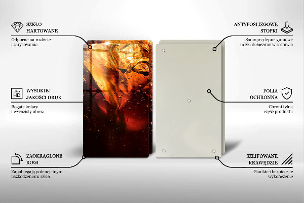 Induction hob cover Cola drink with ice