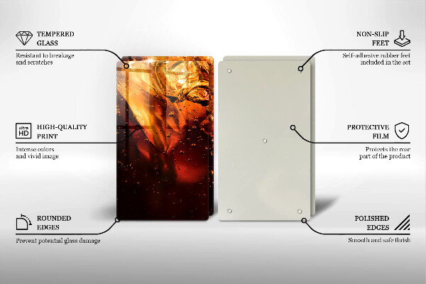 Induction hob cover Cola drink with ice