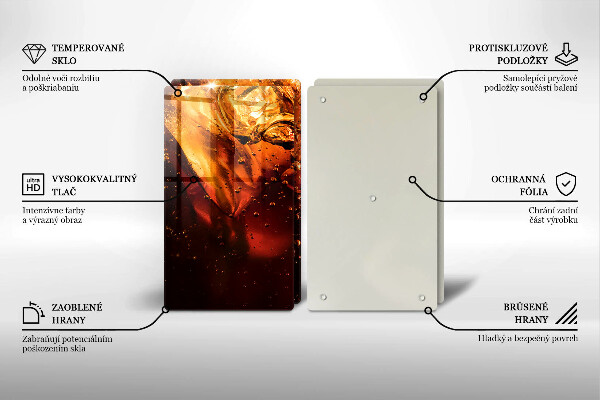 Induction hob cover Cola drink with ice