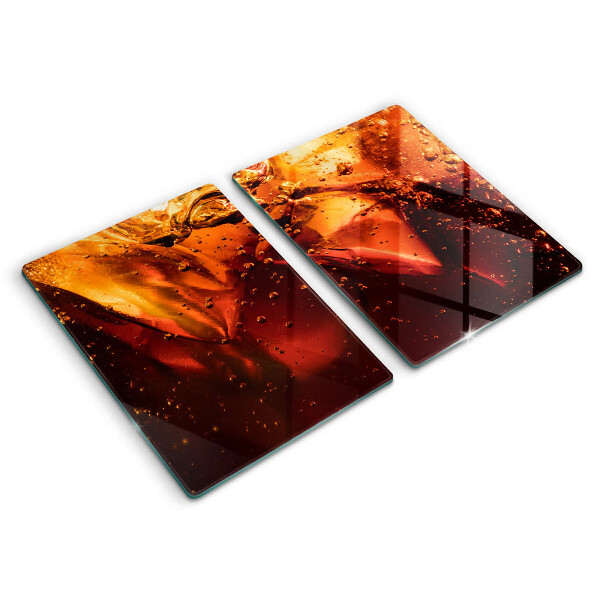 Induction hob cover Cola drink with ice