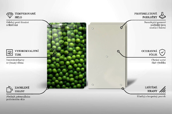 Induction hob cover Green bean