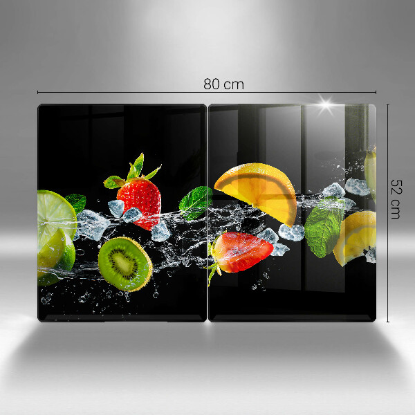 Induction hob cover Fruits in water
