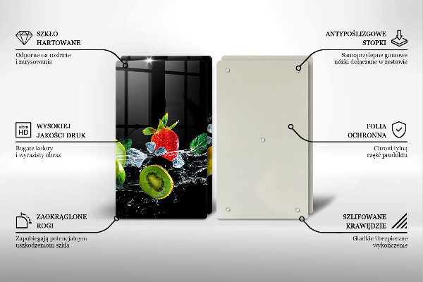 Induction hob cover Fruits in water